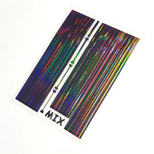 미소예 메탈 레이니 블랙 라인네일스티커(0.5~3mm,mix)